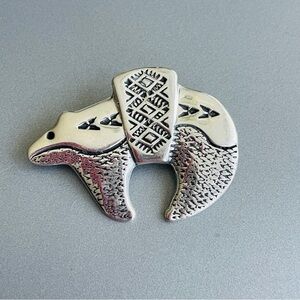 Navajo Signed Maloney/ Melissa Yazzie Bear Native American Sterling 925 …